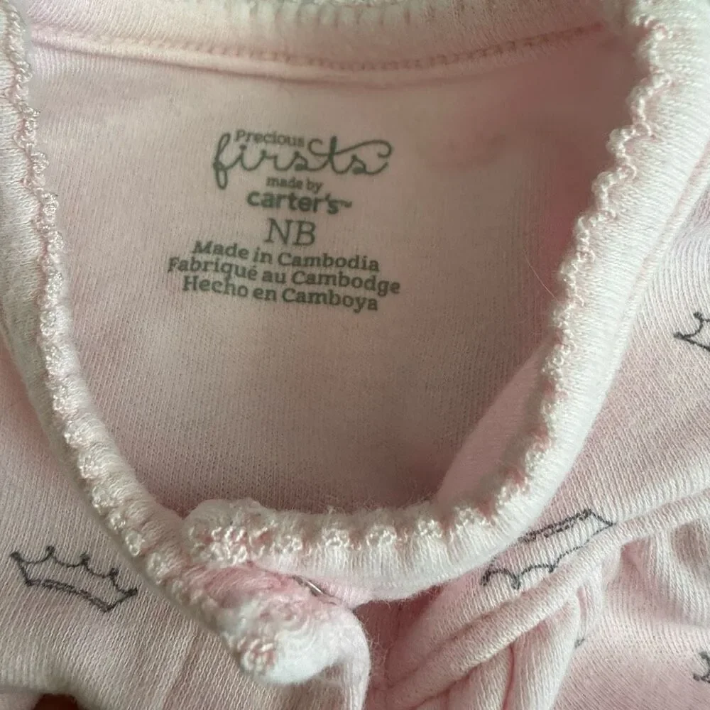 Carter’s Newborn Long sleeved Pajamas Bundle